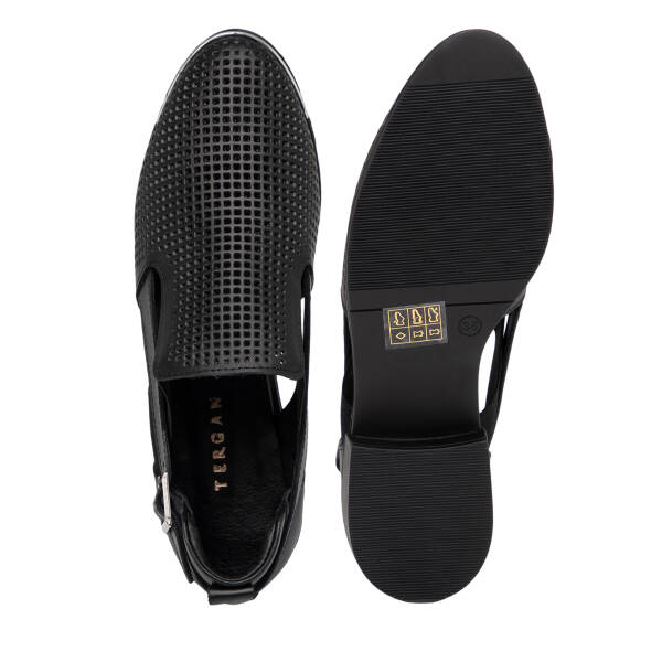 Siyah Hakiki Deri Kadın Casual Ayakkabı - K26I1AY68476-A23 - 6