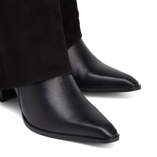 Siyah Hakiki Deri Kadın Çizme - K25K1CM68151-A23 - 3