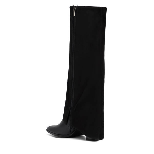 Siyah Hakiki Deri Kadın Çizme - K25K1CM68151-A23 - 4