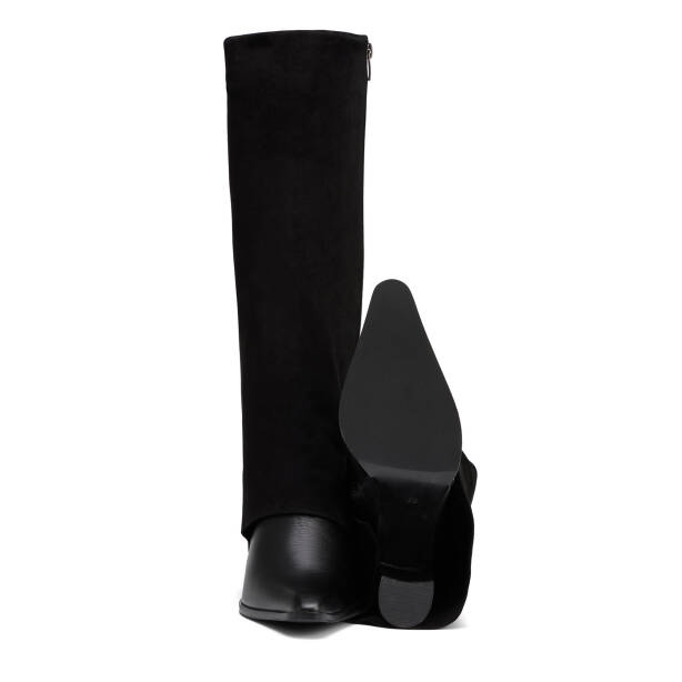 Siyah Hakiki Deri Kadın Çizme - K25K1CM68151-A23 - 5