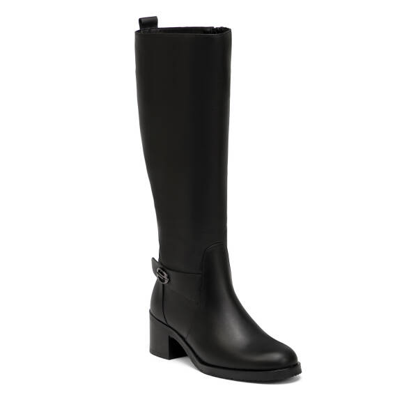 Siyah Hakiki Deri Kadın Çizme - K25K1CM68284-A23 - 2
