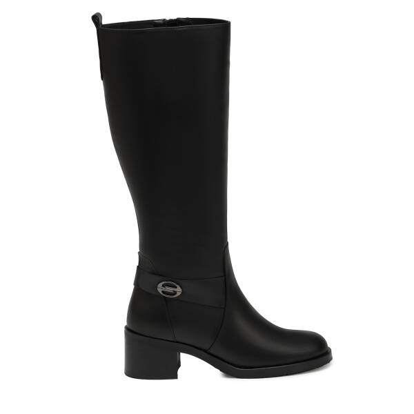 Siyah Hakiki Deri Kadın Çizme - K25K1CM68284-A23 - 1