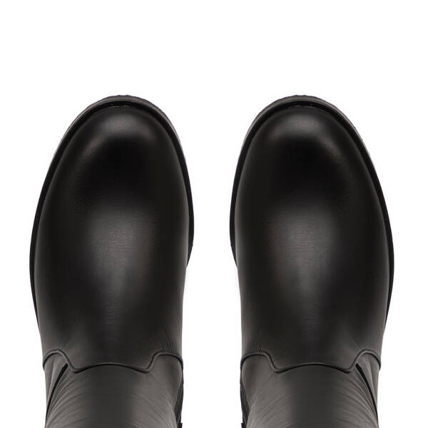 Siyah Hakiki Deri Kadın Çizme - K25K1CM68284-A23 - 5