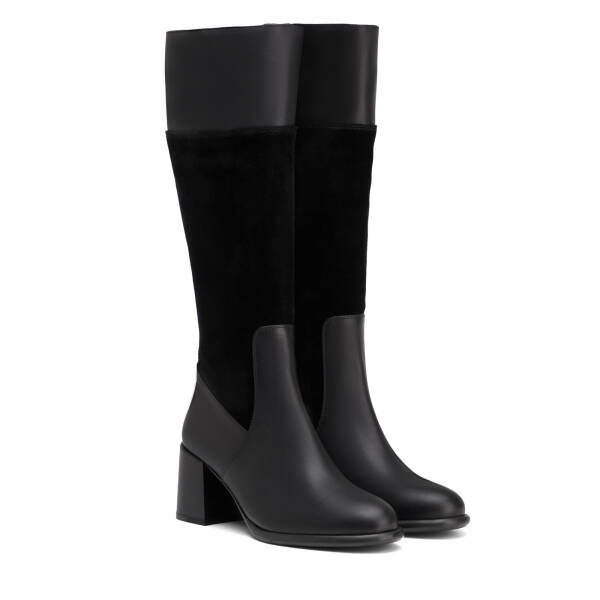 Siyah Hakiki Deri Kadın Çizme - K26K1CM68712-F49 - 2