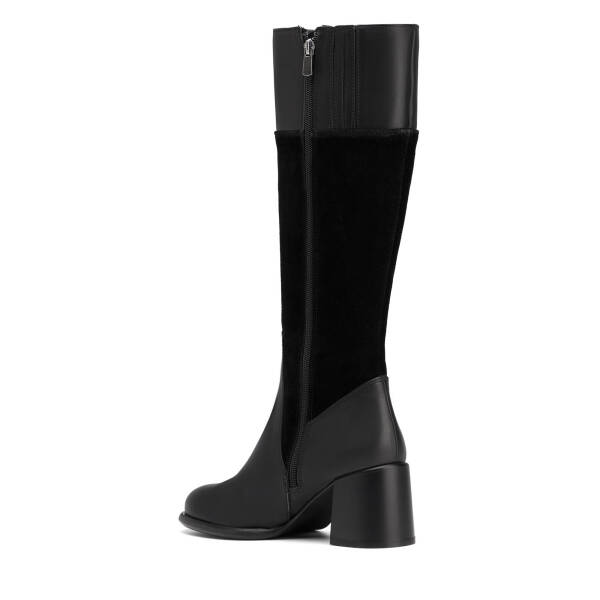 Siyah Hakiki Deri Kadın Çizme - K26K1CM68712-F49 - 3
