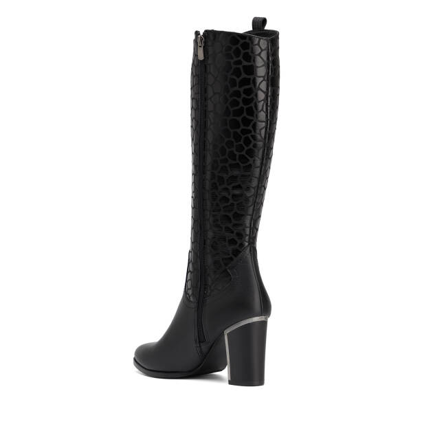 Siyah Hakiki Deri Kadın Çizme - K26K1CM68767-M2S - 3