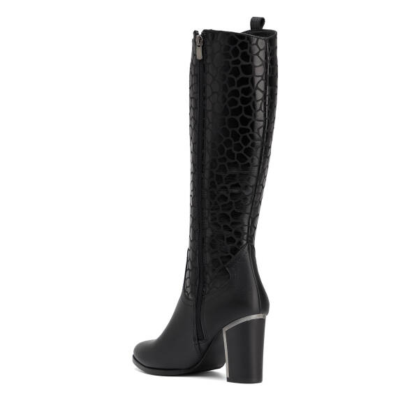 Siyah Hakiki Deri Kadın Çizme - K26K1CM68767-M2S - 3
