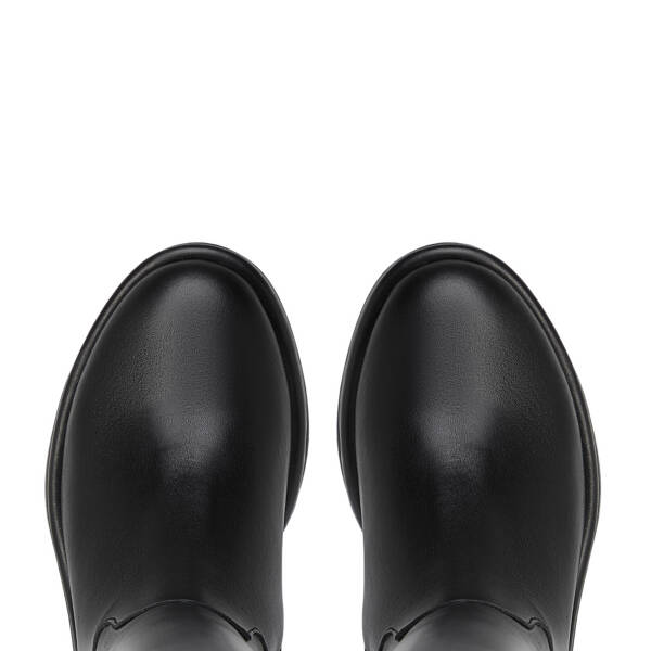 Siyah Hakiki Deri Kadın Çizme - K26K1CM68816-A23 - 5