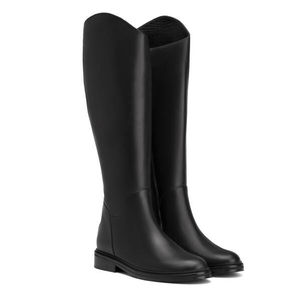 Siyah Hakiki Deri Kadın Çizme - K26K1CM68892-A23 - 2