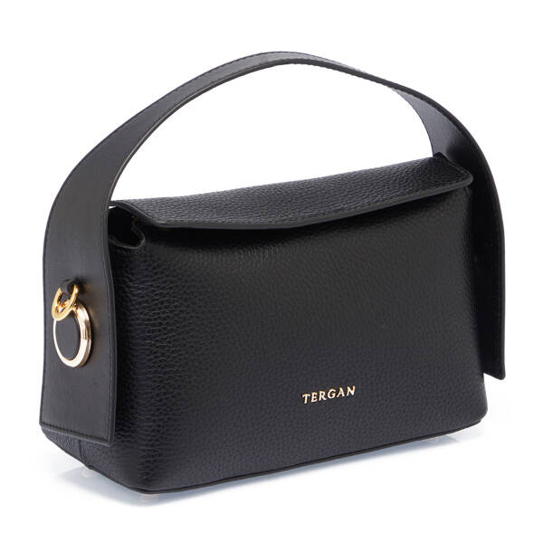 Siyah Hakiki Deri Kadın El Çantası - S25K1BC80348-D3H - 2