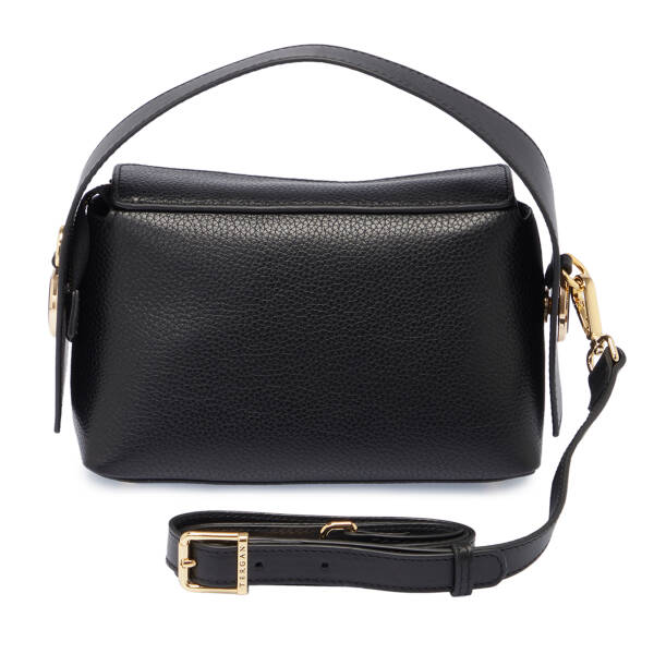 Siyah Hakiki Deri Kadın El Çantası - S25K1BC80348-D3H - 3