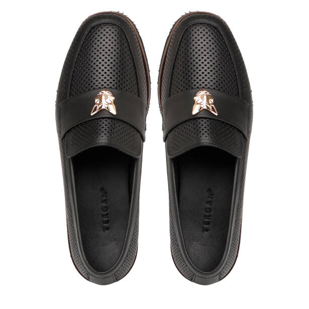 Siyah Hakiki Deri Kadın Loafer - K25I1AY67841-A23 - 5