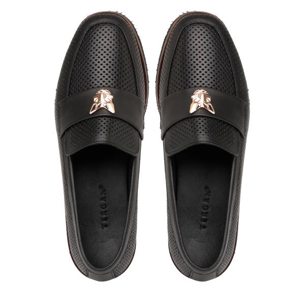 Siyah Hakiki Deri Kadın Loafer - K25I1AY67841-A23 - 5