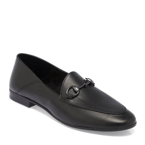 Siyah Hakiki Deri Kadın Loafer - K26I1AY68408-A23 - 1