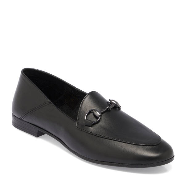 Siyah Hakiki Deri Kadın Loafer - K26I1AY68408-A23 - 1