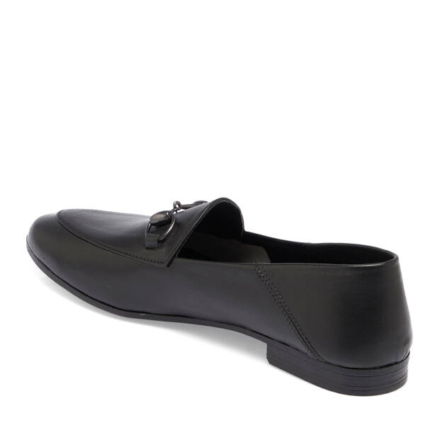 Siyah Hakiki Deri Kadın Loafer - K26I1AY68408-A23 - 2
