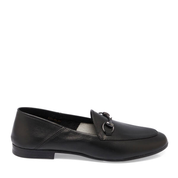 Siyah Hakiki Deri Kadın Loafer - K26I1AY68408-A23 - 3