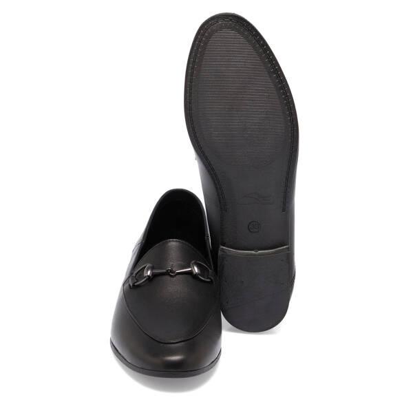 Siyah Hakiki Deri Kadın Loafer - K26I1AY68408-A23 - 4