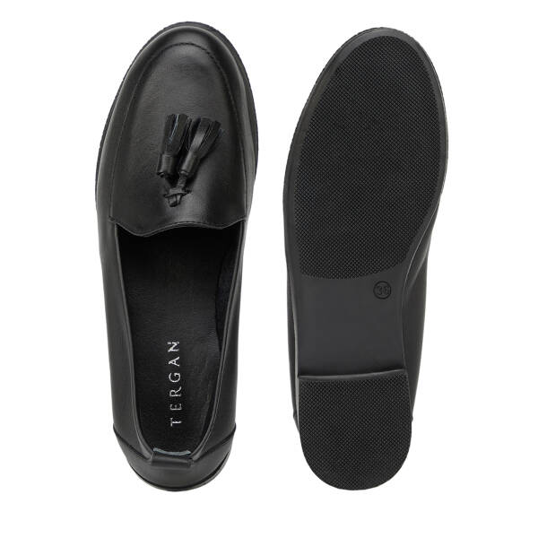 Siyah Hakiki Deri Kadın Loafer - K26I1AY68409-A23 - 6