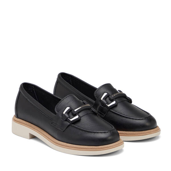 Siyah Hakiki Deri Kadın Loafer - K26I1AY68416-A23 - 2