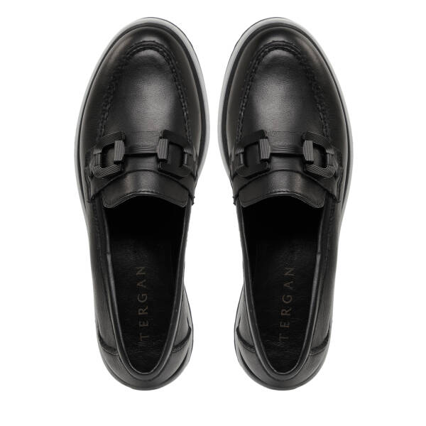 Siyah Hakiki Deri Kadın Loafer - K26I1AY68424-A23 - 5