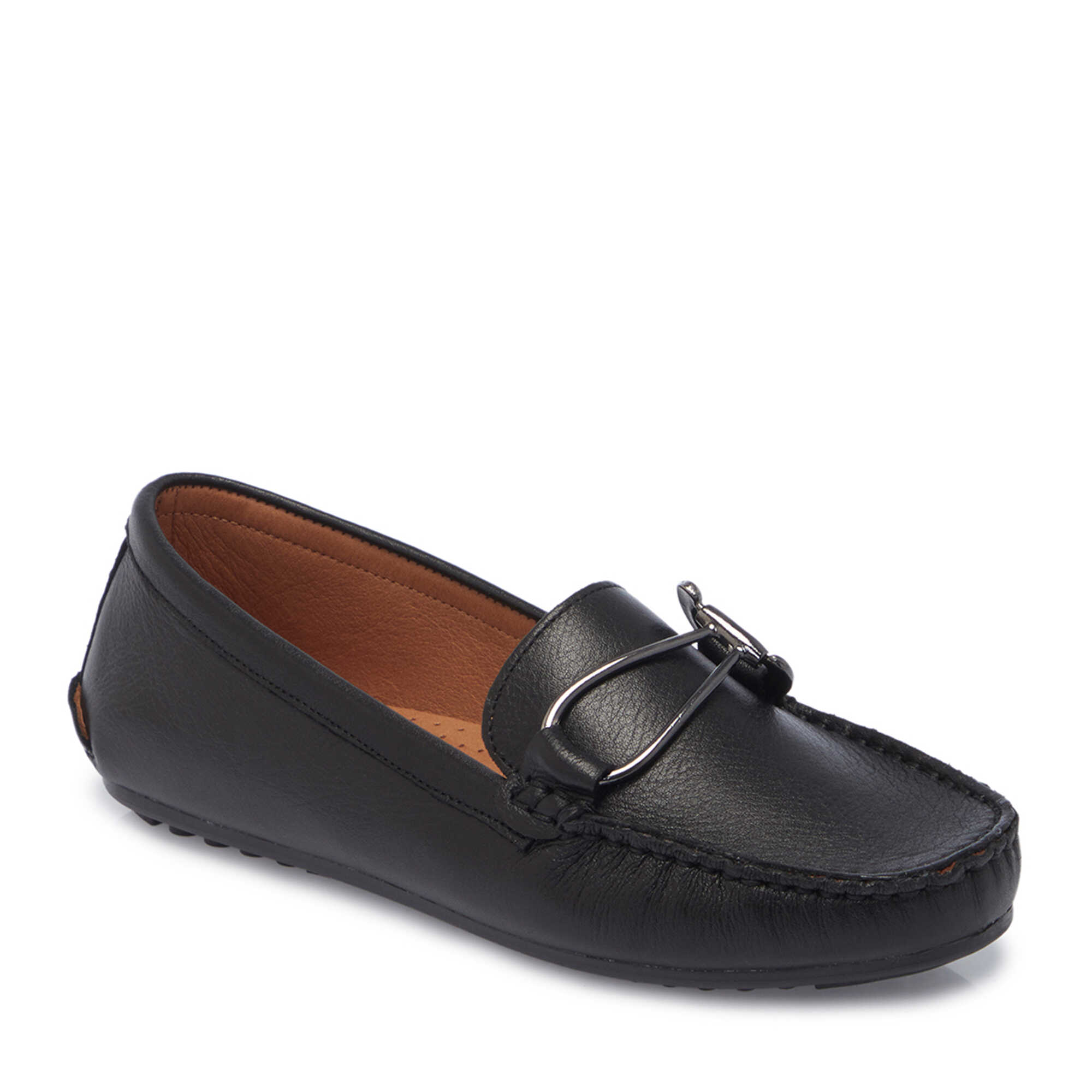 Siyah Hakiki Deri Kadın Loafer - K26I1AY68456-A23