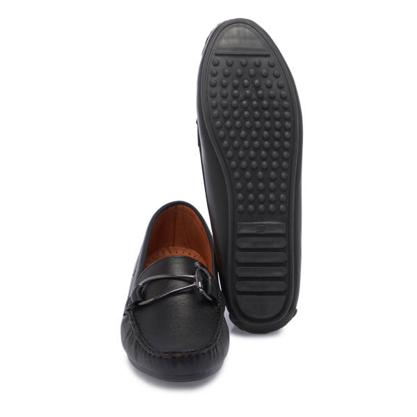 Siyah Hakiki Deri Kadın Loafer - K26I1AY68456-A23 - 4