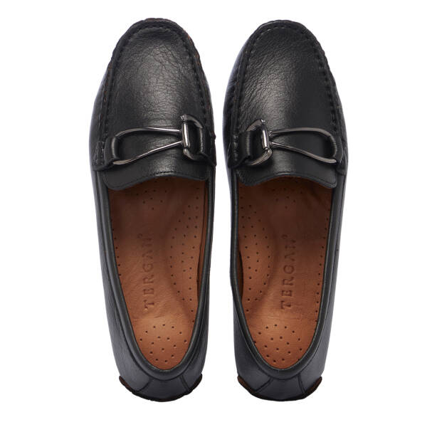 Siyah Hakiki Deri Kadın Loafer - K26I1AY68456-A23 - 5
