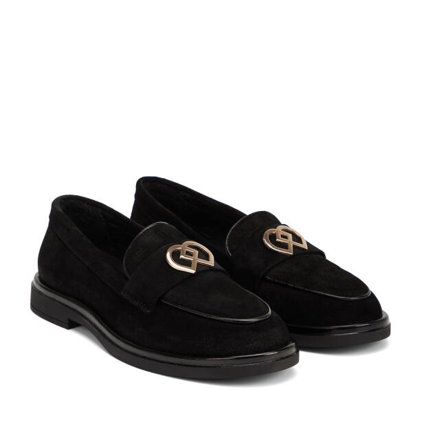 Siyah Hakiki Deri Kadın Loafer - K26I1AY68465-A01 - 2