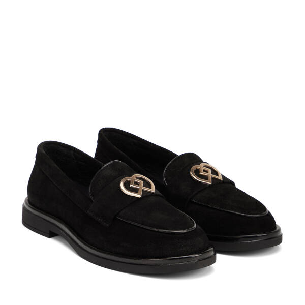 Siyah Hakiki Deri Kadın Loafer - K26I1AY68465-A01 - 2
