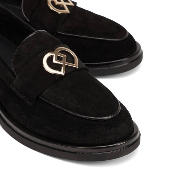 Siyah Hakiki Deri Kadın Loafer - K26I1AY68465-A01 - 3