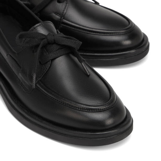 Siyah Hakiki Deri Kadın Loafer - K26I1AY68466-A23 - 3
