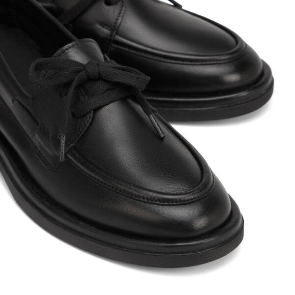 Siyah Hakiki Deri Kadın Loafer - K26I1AY68466-A23 - 3