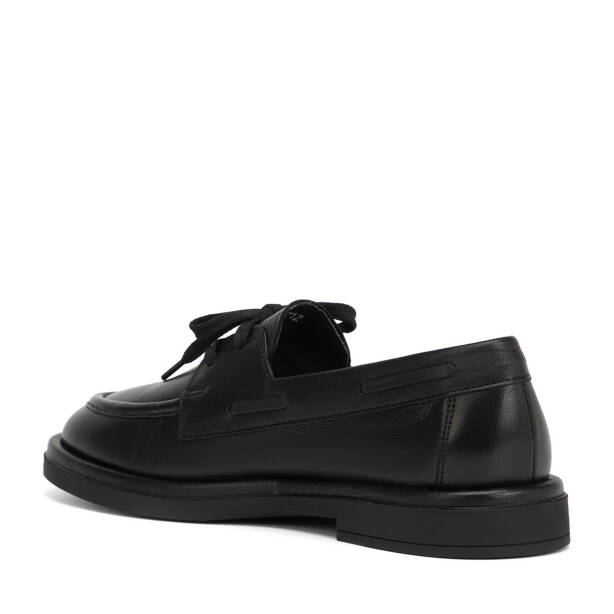 Siyah Hakiki Deri Kadın Loafer - K26I1AY68466-A23 - 4