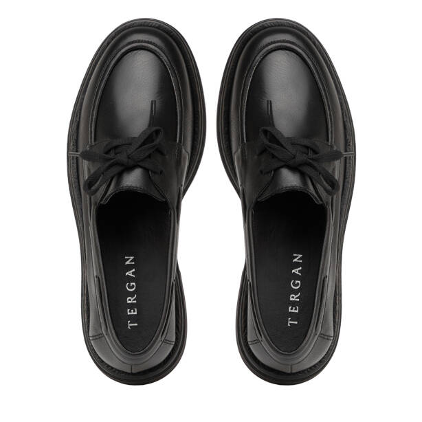 Siyah Hakiki Deri Kadın Loafer - K26I1AY68466-A23 - 5