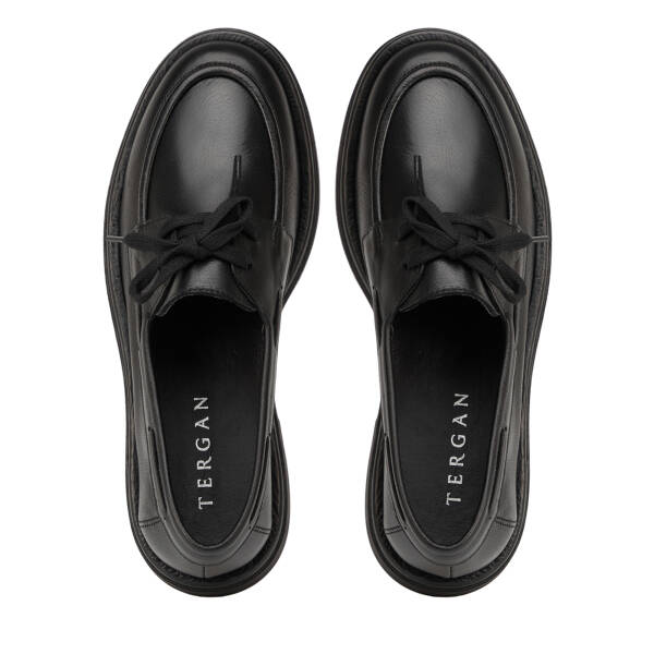 Siyah Hakiki Deri Kadın Loafer - K26I1AY68466-A23 - 5