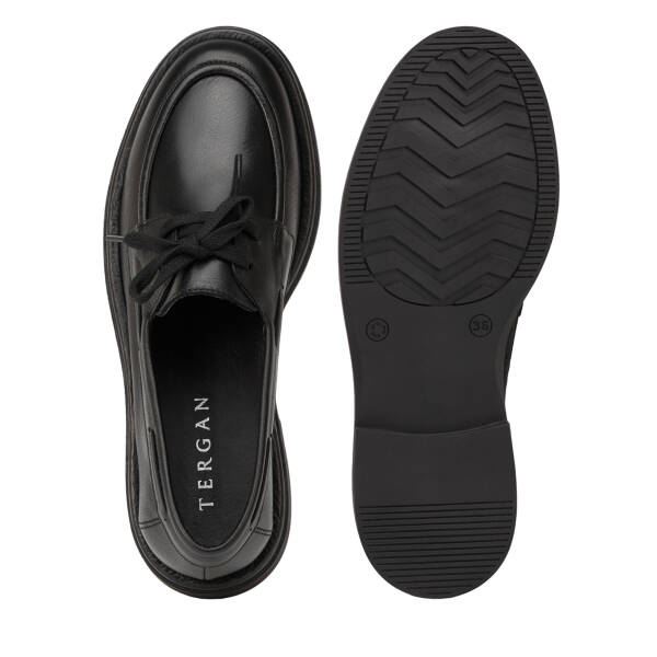Siyah Hakiki Deri Kadın Loafer - K26I1AY68466-A23 - 6