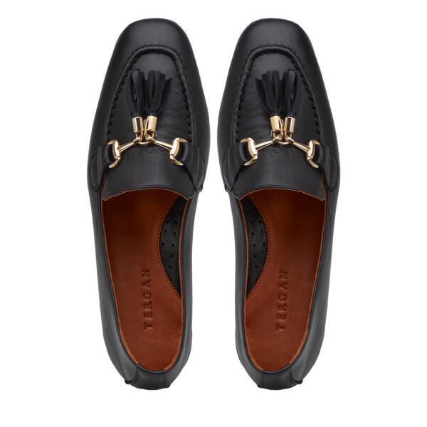Siyah Hakiki Deri Kadın Loafer - K26I1AY68470-A23 - 5