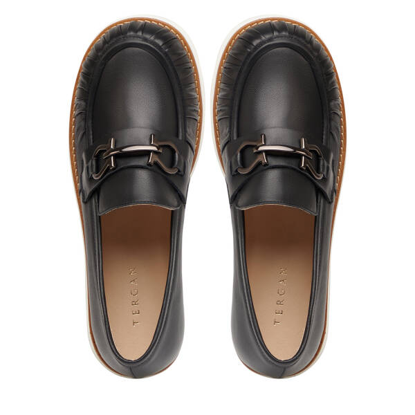 Siyah Hakiki Deri Kadın Loafer - K26I1AY68570-A23 - 5