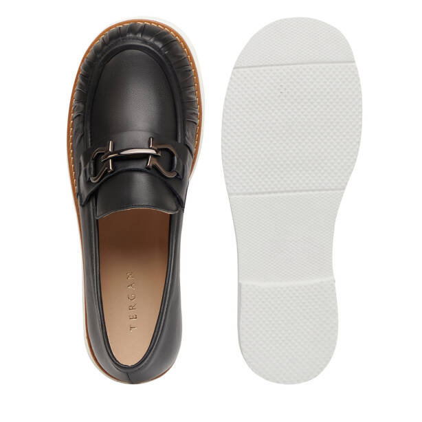 Siyah Hakiki Deri Kadın Loafer - K26I1AY68570-A23 - 6