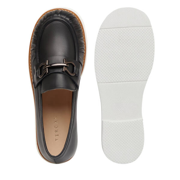 Siyah Hakiki Deri Kadın Loafer - K26I1AY68570-A23 - 6
