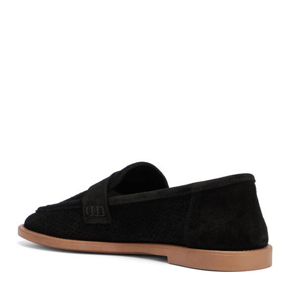 Siyah Hakiki Deri Kadın Loafer - K26I1AY68666-A01 - 4