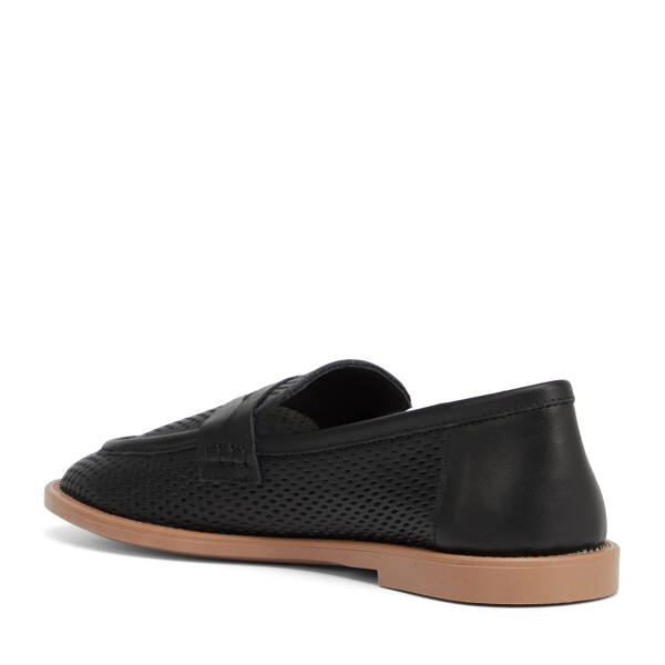 Siyah Hakiki Deri Kadın Loafer - K26I1AY68666-A23 - 4