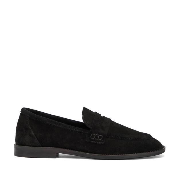 Siyah Hakiki Deri Kadın Loafer - K26I1AY68667-A01 - 1