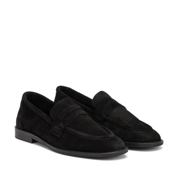 Siyah Hakiki Deri Kadın Loafer - K26I1AY68667-A01 - 2