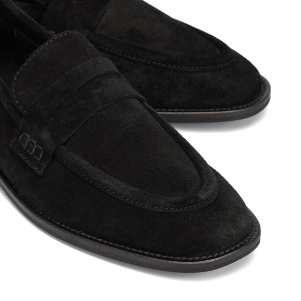 Siyah Hakiki Deri Kadın Loafer - K26I1AY68667-A01 - 3