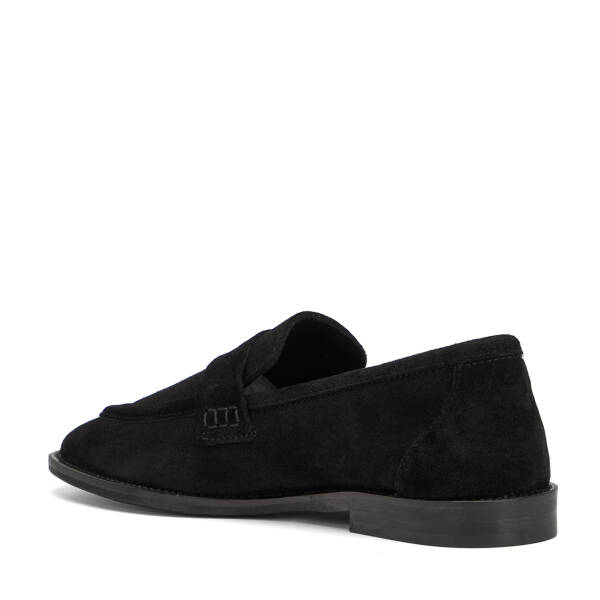 Siyah Hakiki Deri Kadın Loafer - K26I1AY68667-A01 - 4