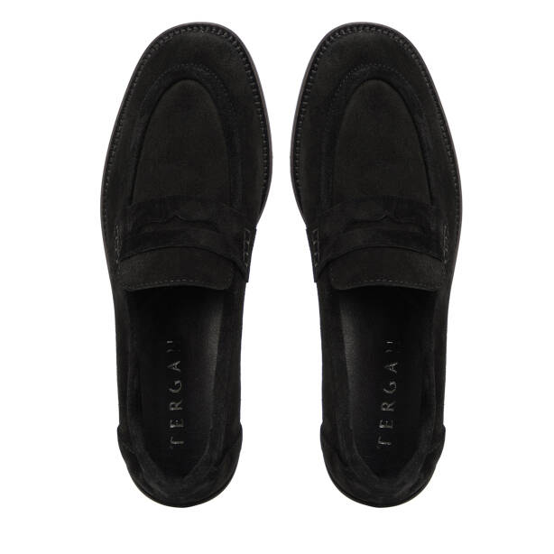 Siyah Hakiki Deri Kadın Loafer - K26I1AY68667-A01 - 5