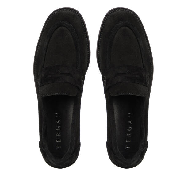 Siyah Hakiki Deri Kadın Loafer - K26I1AY68667-A01 - 5