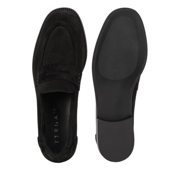 Siyah Hakiki Deri Kadın Loafer - K26I1AY68667-A01 - 6